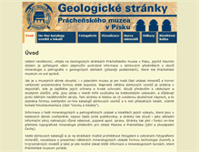 Tablet Screenshot of geo.prachenskemuzeum.cz
